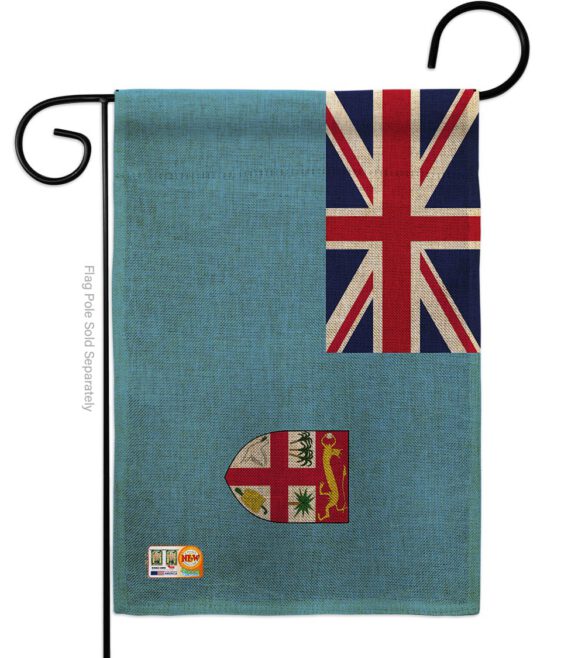 FIJI - Nationality Flags of the World Vertical Impressions Decorative Flags HG140084 Made In USA - Image 8