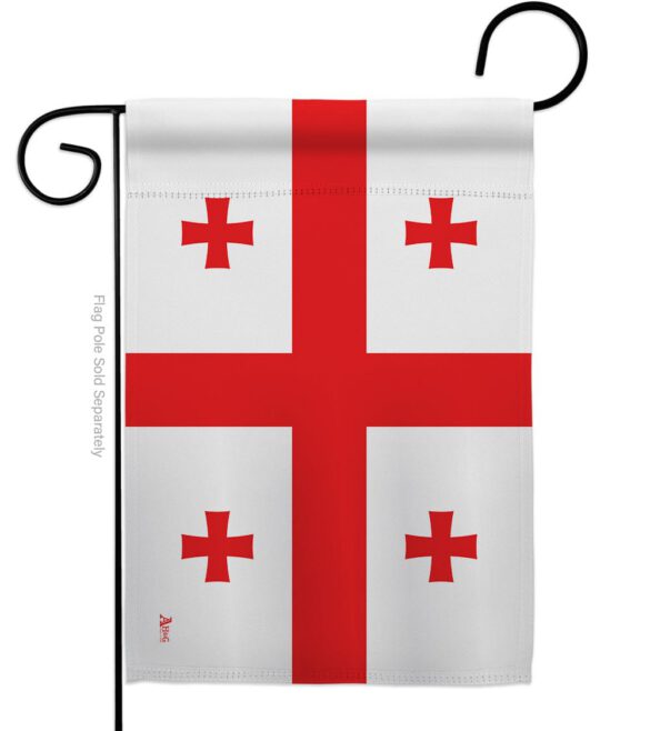 Georgia Republic - Nationality Flags of the World Vertical Impressions Decorative Flags HG140089 Made In USA