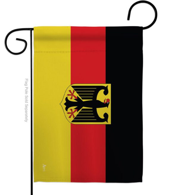 Germany w/Eagle - Nationality Flags of the World Vertical Impressions Decorative Flags HG140090 Made In USA