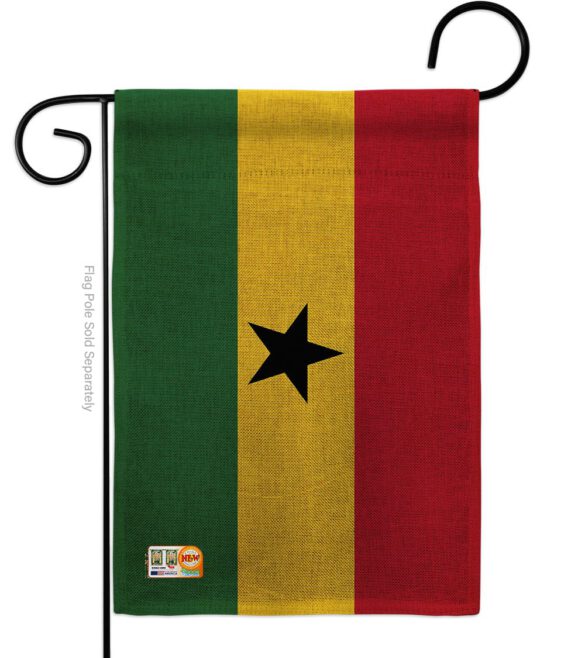 Ghana - Nationality Flags of the World Vertical Impressions Decorative Flags HG140092 Made In USA - Image 8