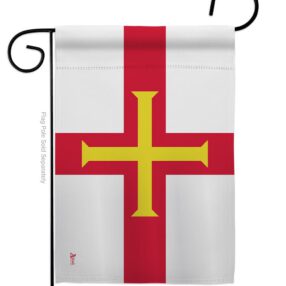 Guernsey - Nationality Flags of the World Vertical Impressions Decorative Flags HG140099 Made In USA
