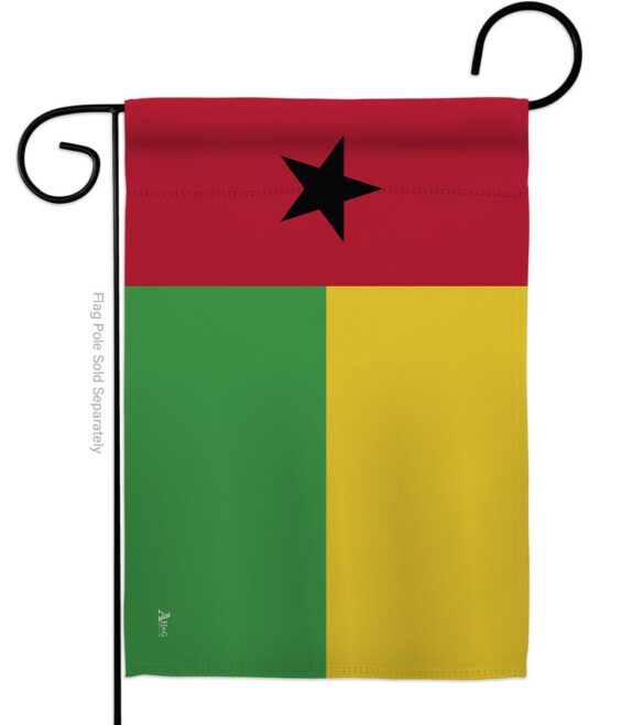 Guinea-Bissau - Nationality Flags of the World Vertical Impressions Decorative Flags HG140101 Made In USA