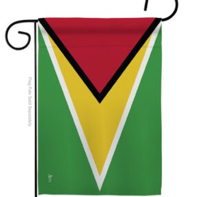 Guyana - Nationality Flags of the World Vertical Impressions Decorative Flags HG140102 Made In USA