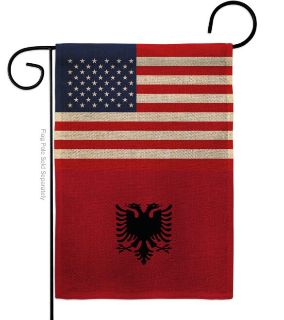 Albania US Friendship - Nationality Flags of the World Vertical Impressions Decorative Flags HG140272 Made In USA - Image 12