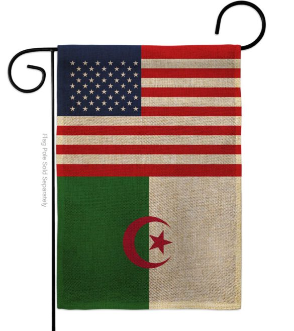 Algeria US Friendship - Nationality Flags of the World Vertical Impressions Decorative Flags HG140274 Made In USA - Image 12