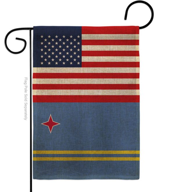 Aruba US Friendship - Nationality Flags of the World Vertical Impressions Decorative Flags HG140283 Made In USA - Image 12