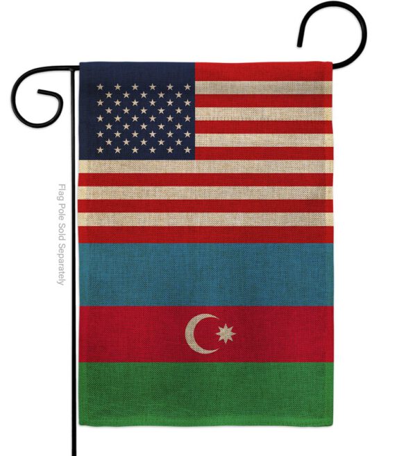 Azerbaijan US Friendship - Nationality Flags of the World Vertical Impressions Decorative Flags HG140287 Made In USA - Image 12