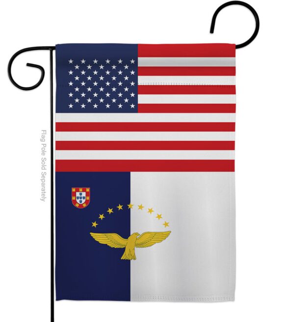 Azores US Friendship - Nationality Flags of the World Vertical Impressions Decorative Flags HG140288 Made In USA - Image 2