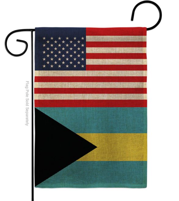 Bahamas US Friendship - Nationality Flags of the World Vertical Impressions Decorative Flags HG140289 Made In USA - Image 12