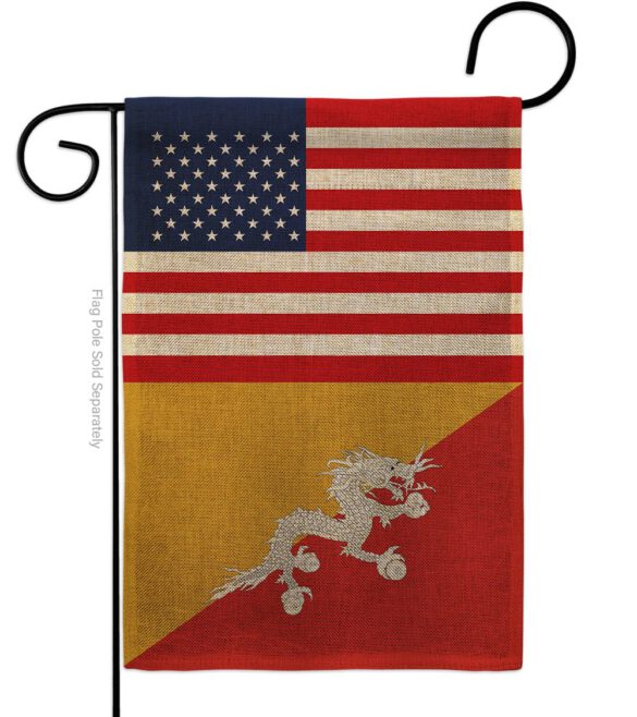 Bhutan US Friendship - Nationality Flags of the World Vertical Impressions Decorative Flags HG140300 Made In USA - Image 11