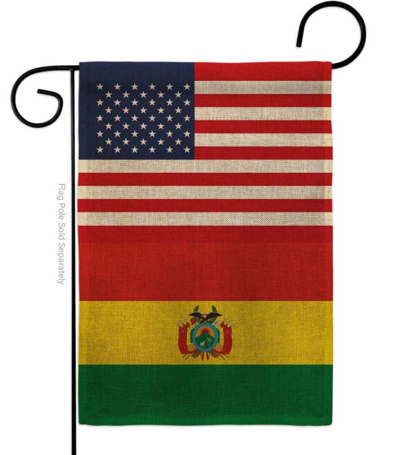 Bolivia US Friendship - Nationality Flags of the World Vertical Impressions Decorative Flags HG140308 Made In USA - Image 11