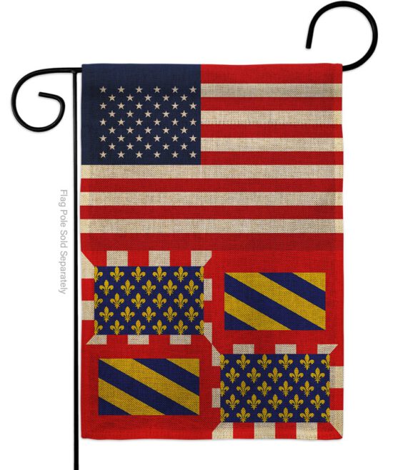 Burgundy US Friendship - Nationality Flags of the World Vertical Impressions Decorative Flags HG140325 Made In USA - Image 11