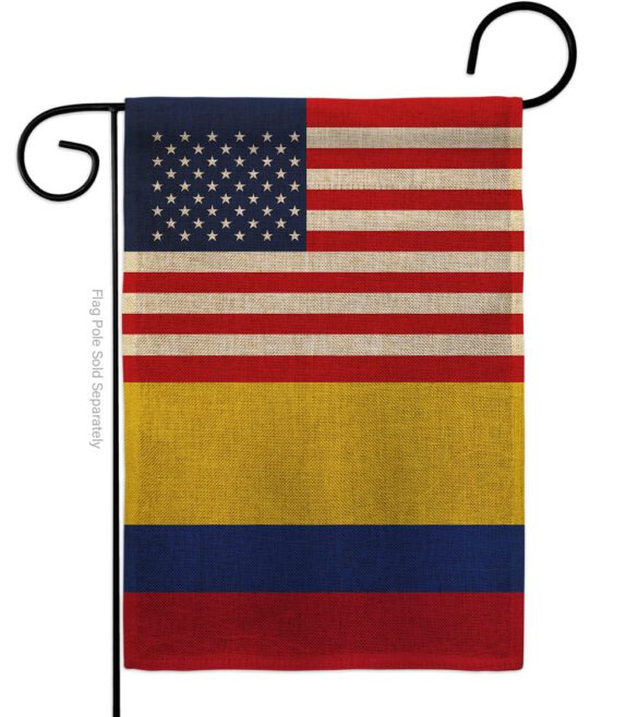 Colombia US Friendship - Nationality Flags of the World Vertical Impressions Decorative Flags HG140339 Made In USA - Image 11