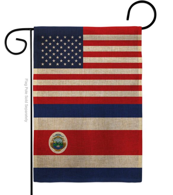 Costa Rica US Friendship - Nationality Flags of the World Vertical Impressions Decorative Flags HG140348 Made In USA - Image 11