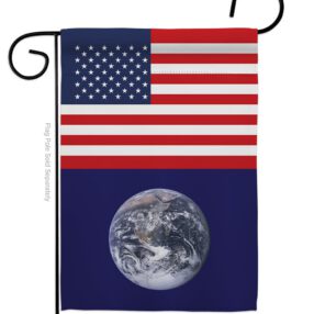 Earth US - Nationality Flags of the World Vertical Impressions Decorative Flags HG140363 Made In USA