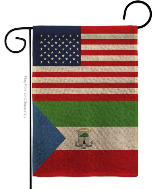 Equatorial Guinea US Friendship - Nationality Flags of the World Vertical Impressions Decorative Flags HG140369 Made In USA - Image 11