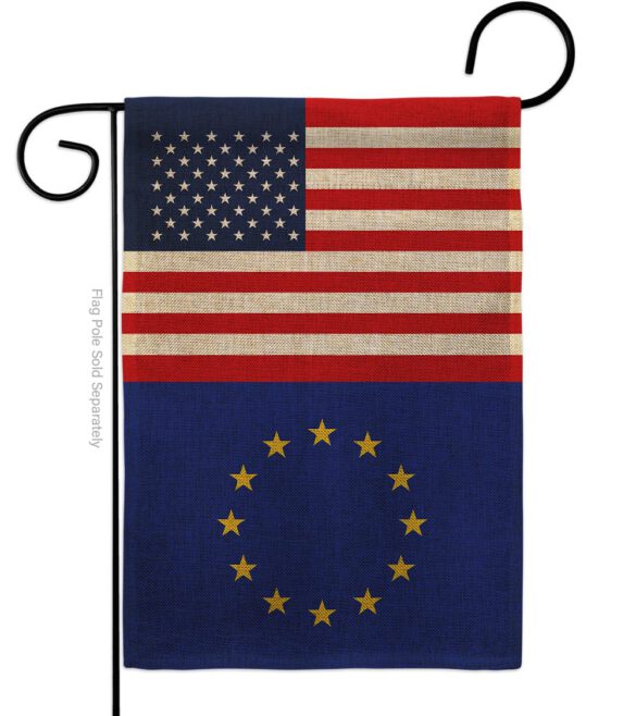 European US Friendship - Nationality Flags of the World Vertical Impressions Decorative Flags HG140373 Made In USA - Image 11