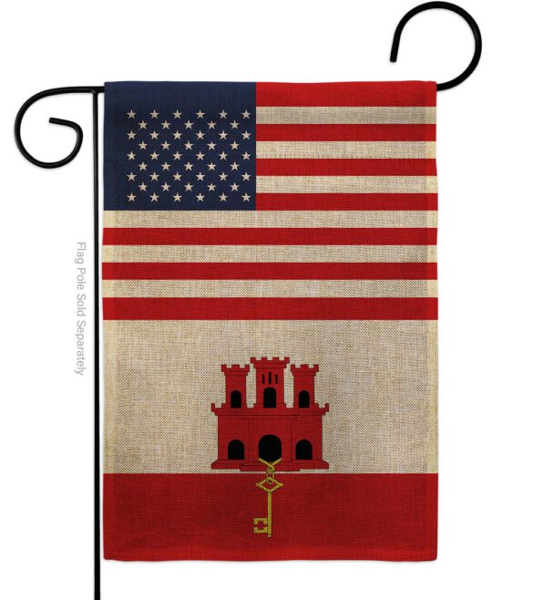 Gibraltar US Friendship - Nationality Flags of the World Vertical Impressions Decorative Flags HG140386 Made In USA - Image 11