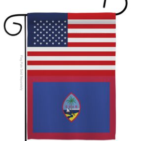 Guam US Friendship - Nationality Flags of the World Vertical Impressions Decorative Flags HG140390 Made In USA