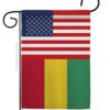 Guinea US Friendship - Nationality Flags of the World Vertical Impressions Decorative Flags HG140393 Made In USA