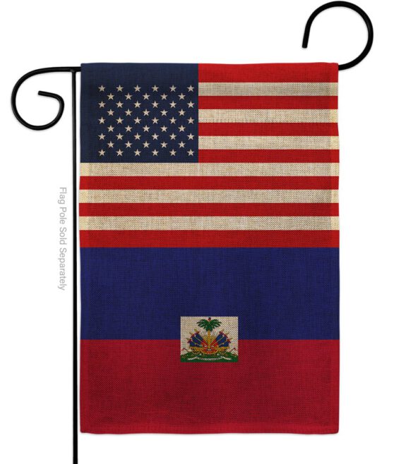 Haiti US Friendship - Nationality Flags of the World Vertical Impressions Decorative Flags HG140396 Made In USA - Image 11