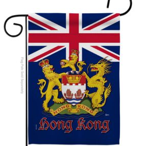 British Hong Kong - Nationality Flags of the World Vertical Impressions Decorative Flags HG140601 Made In USA