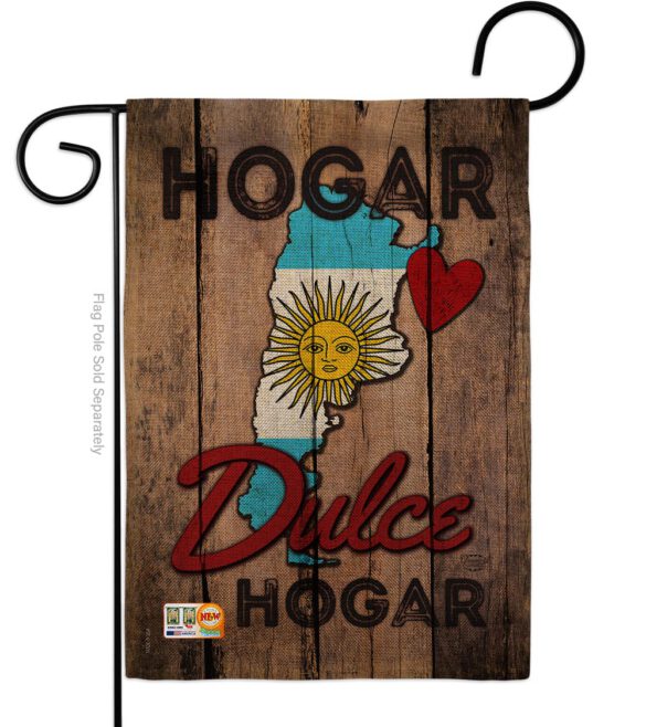 Country Argentina Hogar Dulce Hogar - Nationality Flags of the World Vertical Impressions Decorative Flags HG191163 Made In USA - Image 8