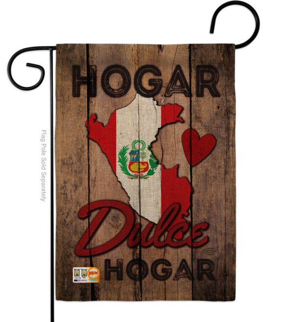 Country Peru Hogar Dulce Hogar - Nationality Flags of the World Vertical Impressions Decorative Flags HG191165 Made In USA - Image 8