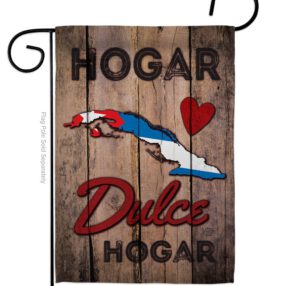 Country Cuba Hogar Dulce Hogar - Nationality Flags of the World Vertical Impressions Decorative Flags HG191167 Made In USA