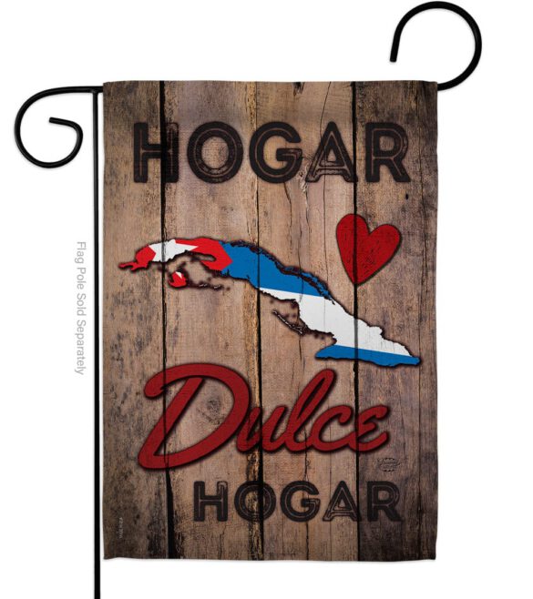 Country Cuba Hogar Dulce Hogar - Nationality Flags of the World Vertical Impressions Decorative Flags HG191167 Made In USA