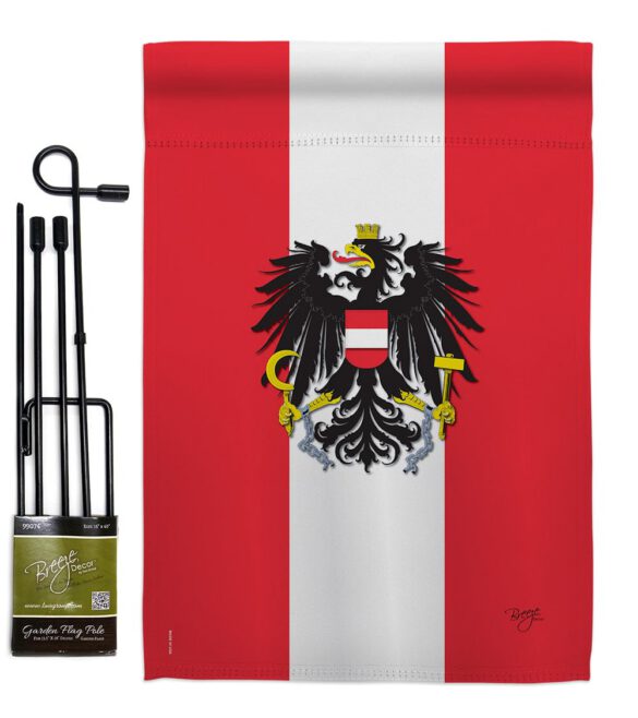 Austria - Nationality Flags of the World Vertical Impressions Decorative Flags HG108119 Made In USA - Image 5