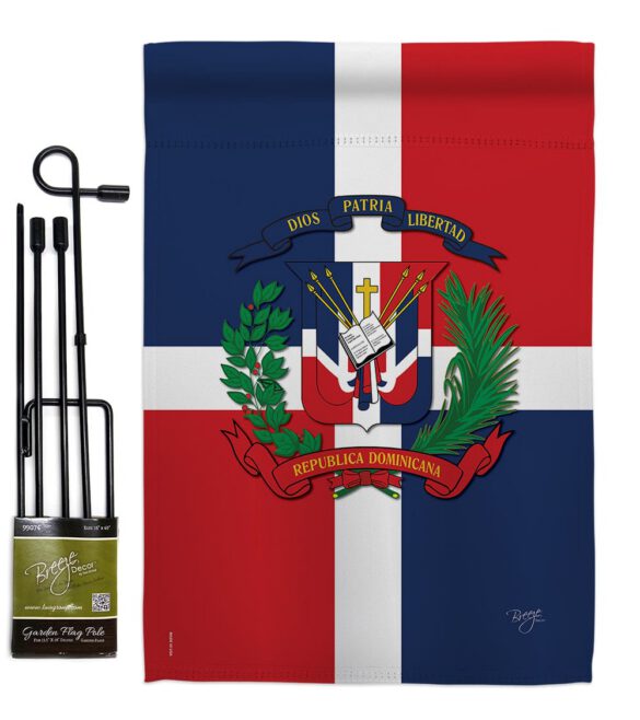 Dominican Republic - Nationality Flags of the World Vertical Impressions Decorative Flags HG108156 Made In USA - Image 4