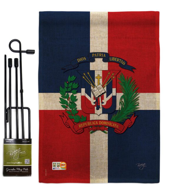 Dominican Republic - Nationality Flags of the World Vertical Impressions Decorative Flags HG108156 Made In USA - Image 9