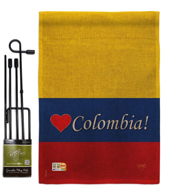 Colombia - Nationality Flags of the World Vertical Impressions Decorative Flags HG108161 Made In USA - Image 9