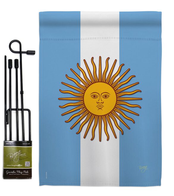 Argentina - Nationality Flags of the World Vertical Impressions Decorative Flags HG108214 Made In USA - Image 5