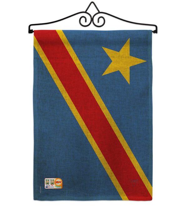 DR Congo - Nationality Flags of the World Vertical Impressions Decorative Flags HG108291 Made In USA - Image 10