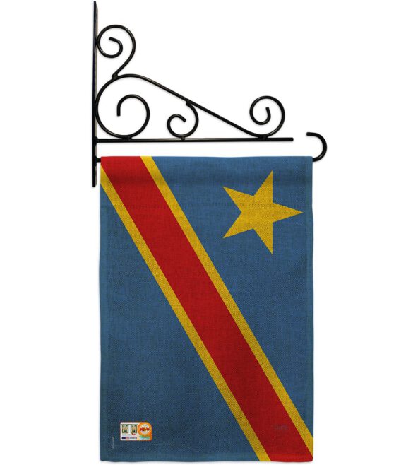 DR Congo - Nationality Flags of the World Vertical Impressions Decorative Flags HG108291 Made In USA - Image 12