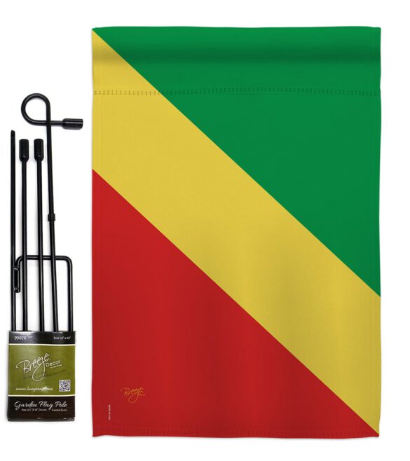 Congo - Nationality Flags of the World Vertical Impressions Decorative Flags HG108293 Made In USA - Image 4