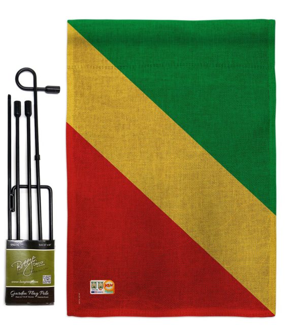 Congo - Nationality Flags of the World Vertical Impressions Decorative Flags HG108293 Made In USA - Image 9
