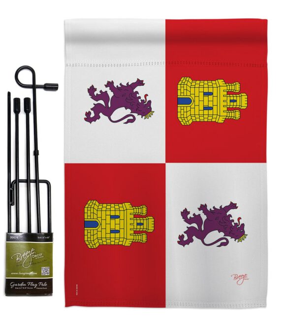 Castile and León - Nationality Flags of the World Vertical Impressions Decorative Flags HG108323 Made In USA - Image 4