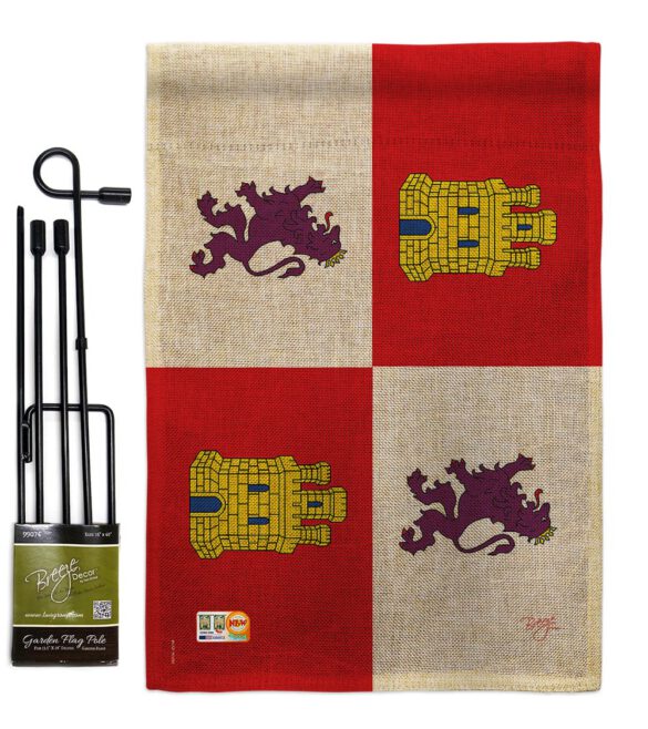 Castile and León - Nationality Flags of the World Vertical Impressions Decorative Flags HG108323 Made In USA - Image 9