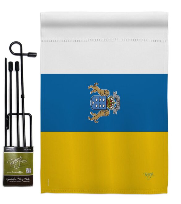 Canary Islands - Nationality Flags of the World Vertical Impressions Decorative Flags HG108375 Made In USA - Image 4