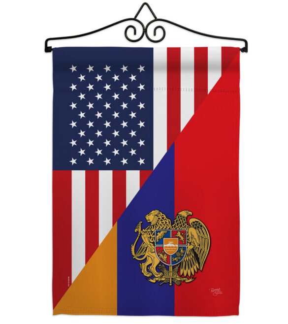 Armenia US Friendship - Nationality Flags of the World Vertical Impressions Decorative Flags HG108482 Made In USA - Image 8