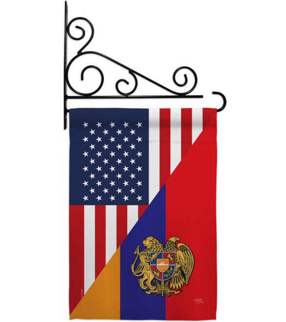 Armenia US Friendship - Nationality Flags of the World Vertical Impressions Decorative Flags HG108482 Made In USA - Image 9