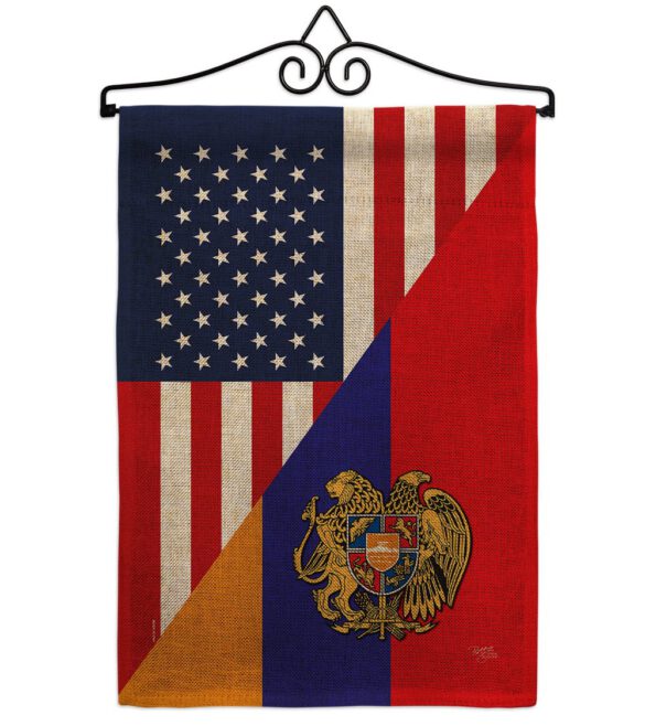 Armenia US Friendship - Nationality Flags of the World Vertical Impressions Decorative Flags HG108482 Made In USA - Image 14