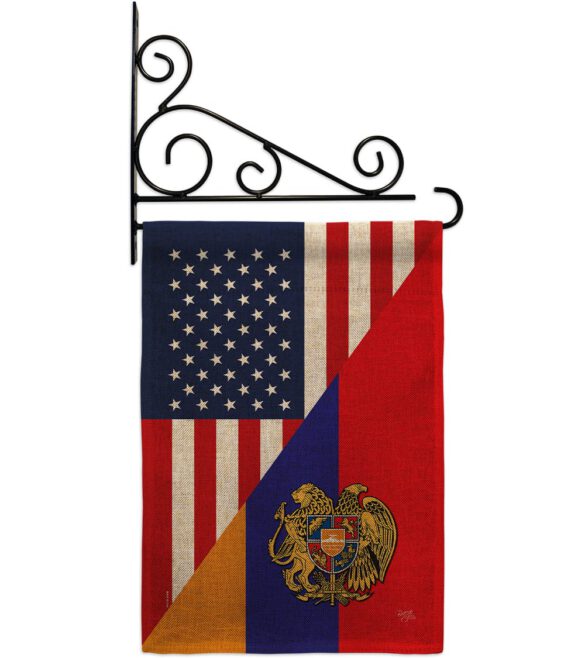 Armenia US Friendship - Nationality Flags of the World Vertical Impressions Decorative Flags HG108482 Made In USA - Image 15