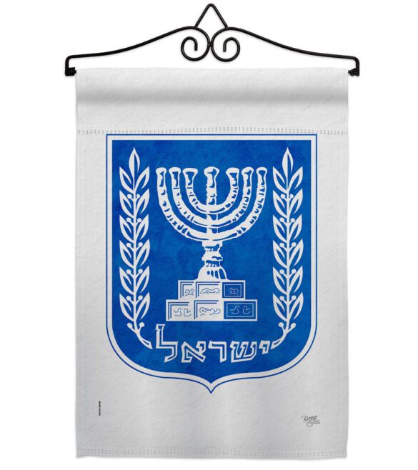 Emblem of Israel - Nationality Flags of the World Vertical Impressions Decorative Flags HG108637 Made In USA - Image 7