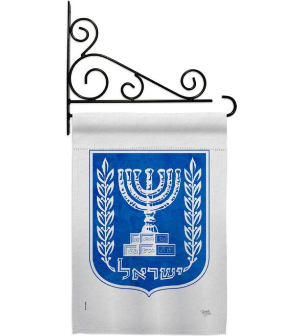 Emblem of Israel - Nationality Flags of the World Vertical Impressions Decorative Flags HG108637 Made In USA - Image 8