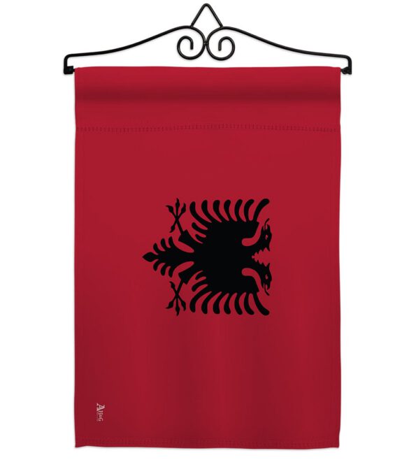 Albania - Nationality Flags of the World Vertical Impressions Decorative Flags HG140003 Made In USA - Image 8