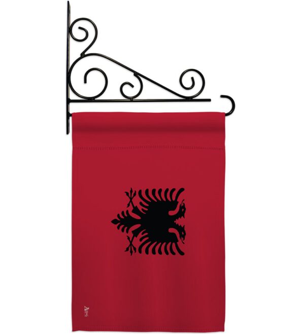 Albania - Nationality Flags of the World Vertical Impressions Decorative Flags HG140003 Made In USA - Image 12